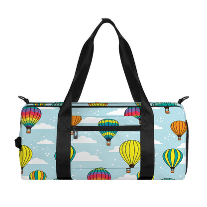 Colorful Air Balloon Pattern Print Gym Bag