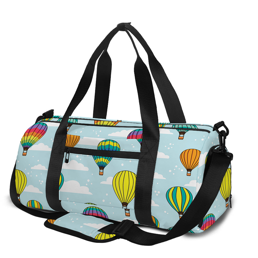 Colorful Air Balloon Pattern Print Gym Bag