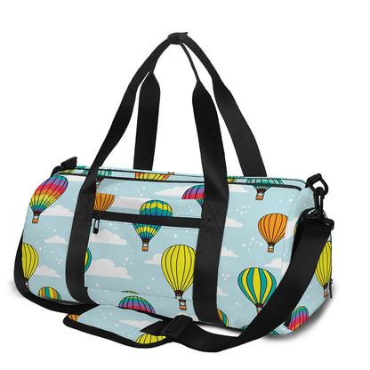 Colorful Air Balloon Pattern Print Gym Bag