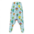 Colorful Air Balloon Pattern Print Hammer Pants