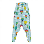 Colorful Air Balloon Pattern Print Hammer Pants