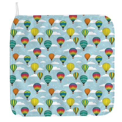 Colorful Air Balloon Pattern Print Hand Towel