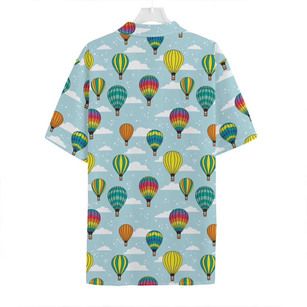 Colorful Air Balloon Pattern Print Hawaiian Shirt