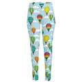 Colorful Air Balloon Pattern Print High-Waisted Pocket Leggings