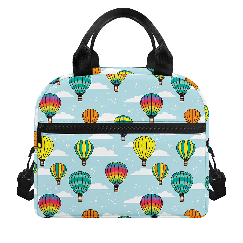 Colorful Air Balloon Pattern Print Insulated Lunch Bag