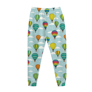 Colorful Air Balloon Pattern Print Jogger Pants