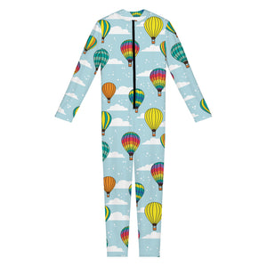 Colorful Air Balloon Pattern Print Jumpsuit