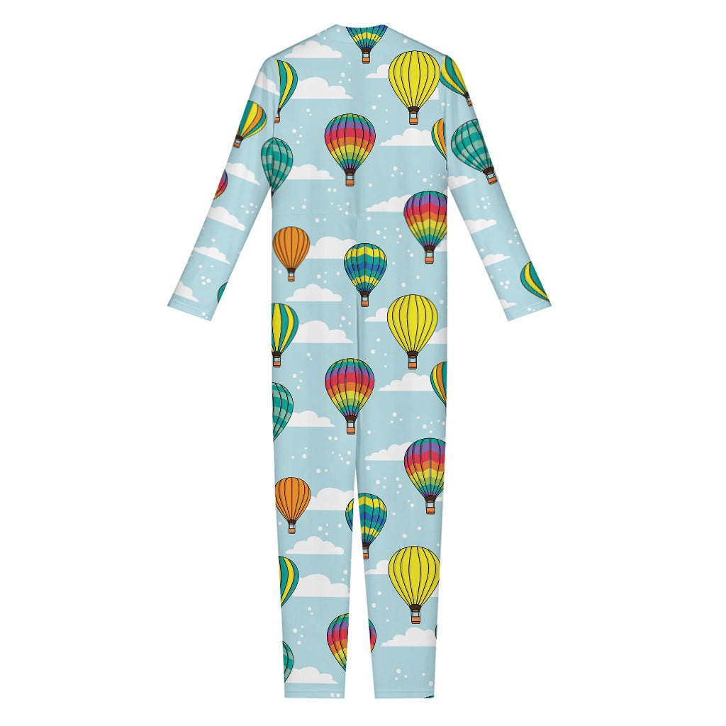 Colorful Air Balloon Pattern Print Jumpsuit