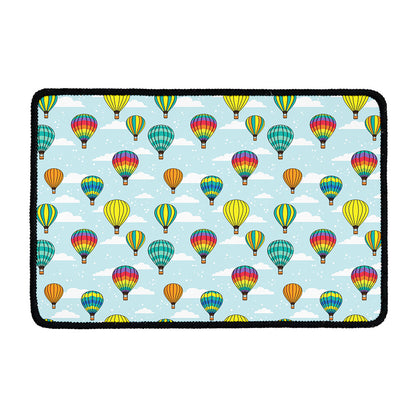 Colorful Air Balloon Pattern Print Kitchen Mat