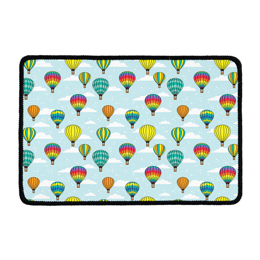 Colorful Air Balloon Pattern Print Kitchen Mat