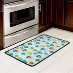Colorful Air Balloon Pattern Print Kitchen Mat