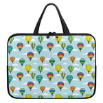 Colorful Air Balloon Pattern Print Laptop Sleeve With Handle