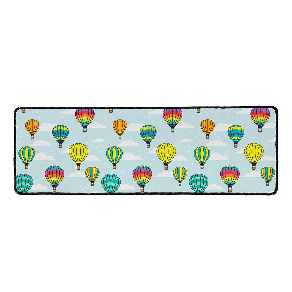 Colorful Air Balloon Pattern Print Long Kitchen Mat