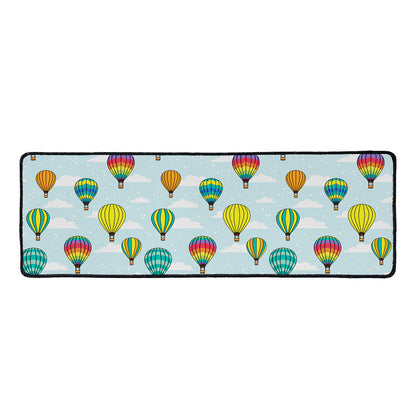 Colorful Air Balloon Pattern Print Long Kitchen Mat