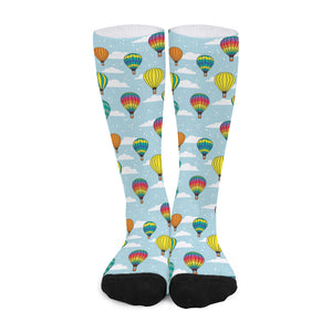 Colorful Air Balloon Pattern Print Long Socks