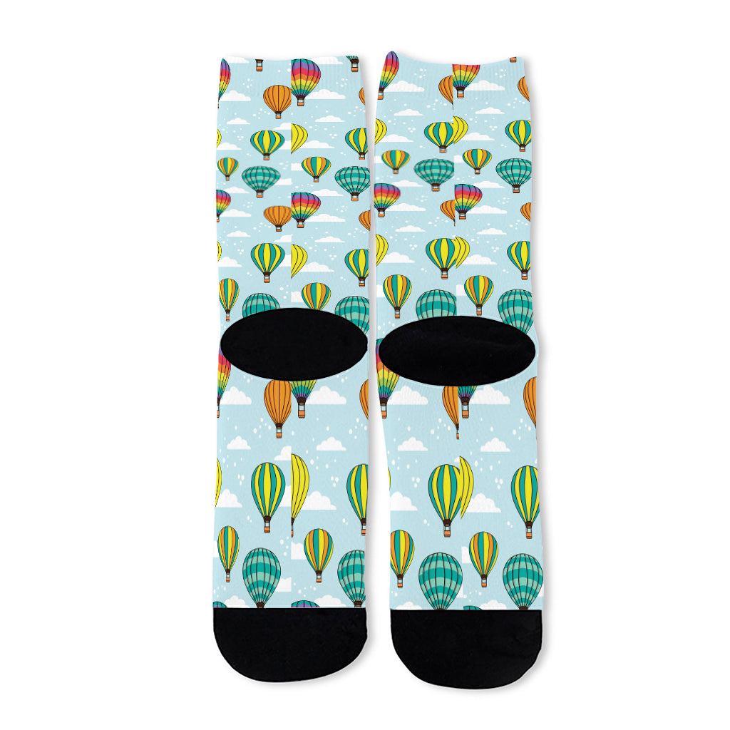 Colorful Air Balloon Pattern Print Long Socks