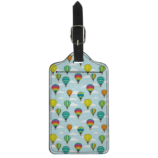 Colorful Air Balloon Pattern Print Luggage Tag