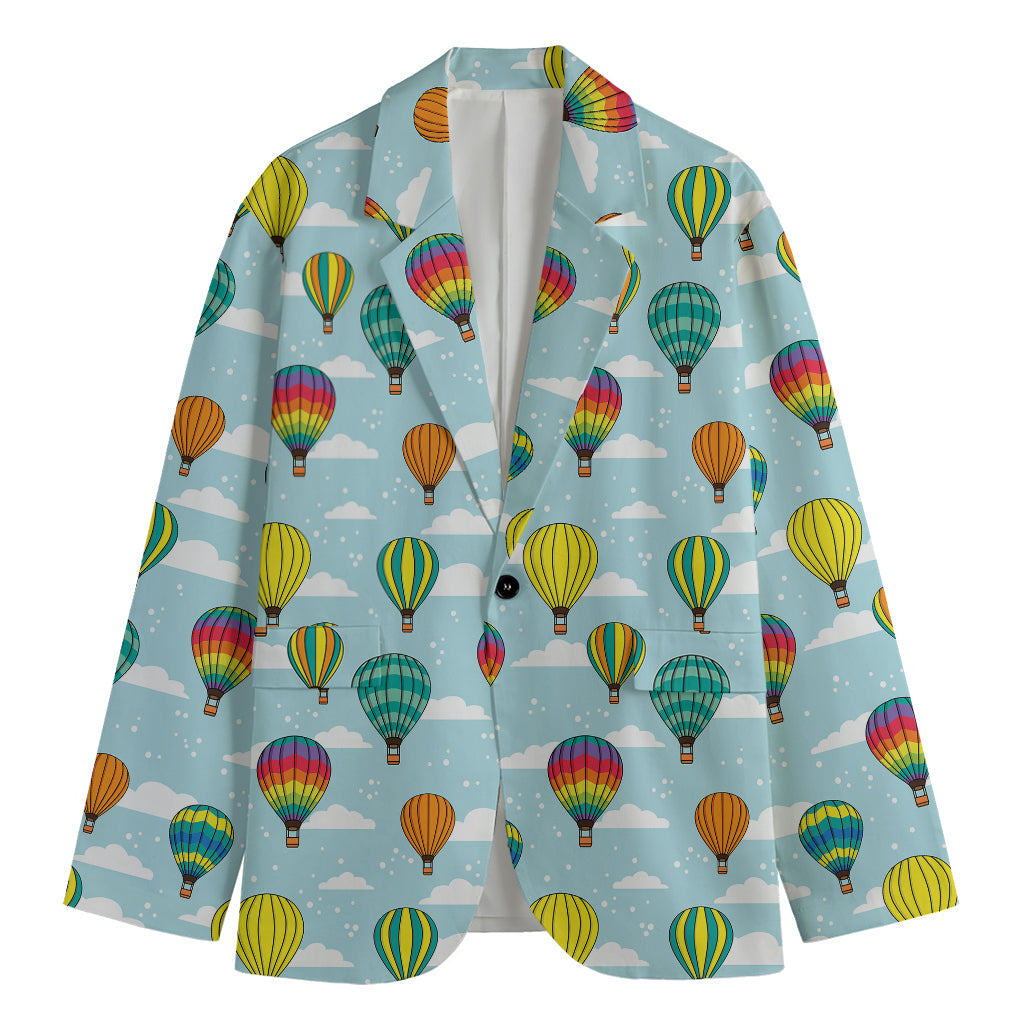 Colorful Air Balloon Pattern Print Men's Blazer