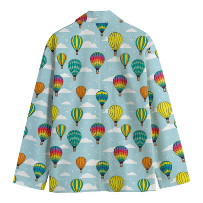 Colorful Air Balloon Pattern Print Men's Blazer