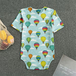 Colorful Air Balloon Pattern Print Men's Bodysuit