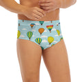 Colorful Air Balloon Pattern Print Men's Briefs