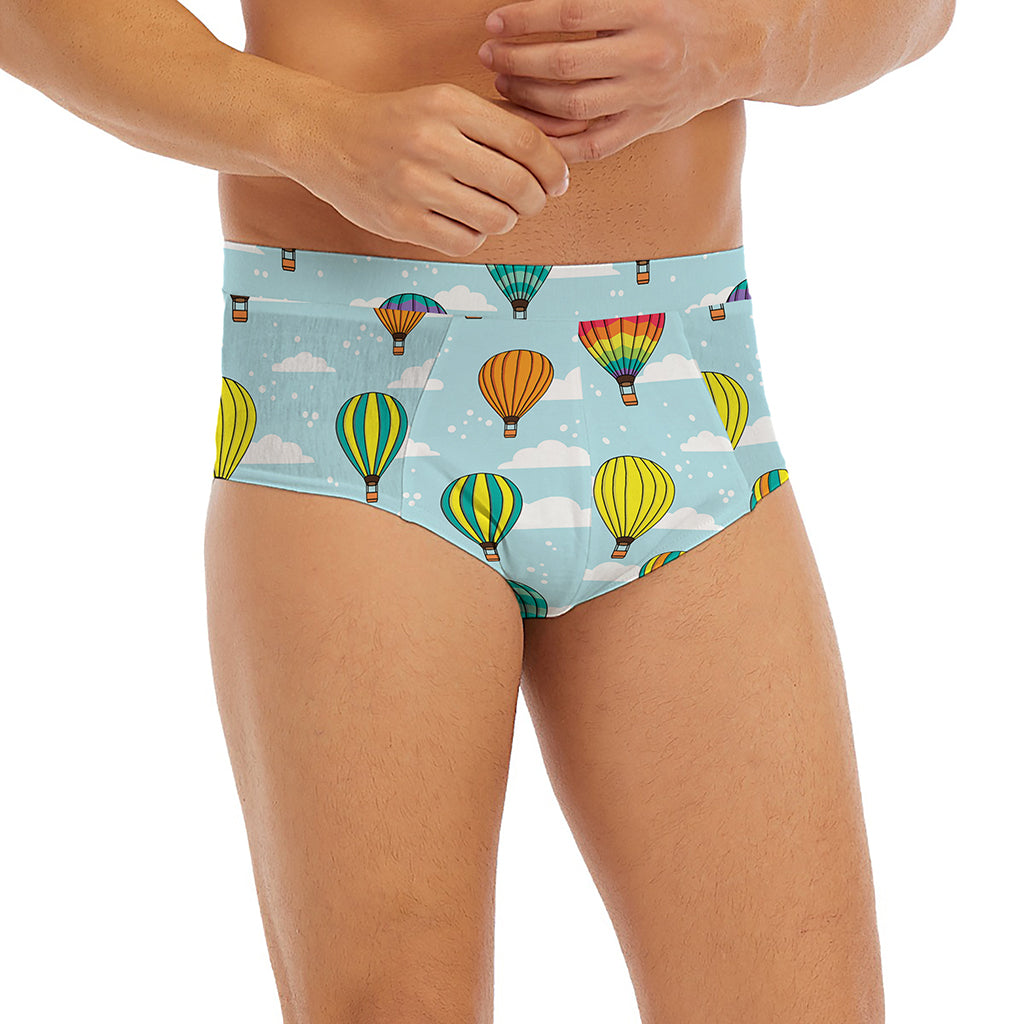 Colorful Air Balloon Pattern Print Men's Briefs