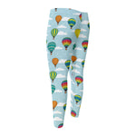 Colorful Air Balloon Pattern Print Men's Compression Pants