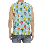 Colorful Air Balloon Pattern Print Men's Fitness Tank Top