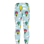 Colorful Air Balloon Pattern Print Men's leggings
