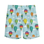 Colorful Air Balloon Pattern Print Men's Sports Shorts