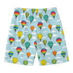 Colorful Air Balloon Pattern Print Men's Swim Trunks
