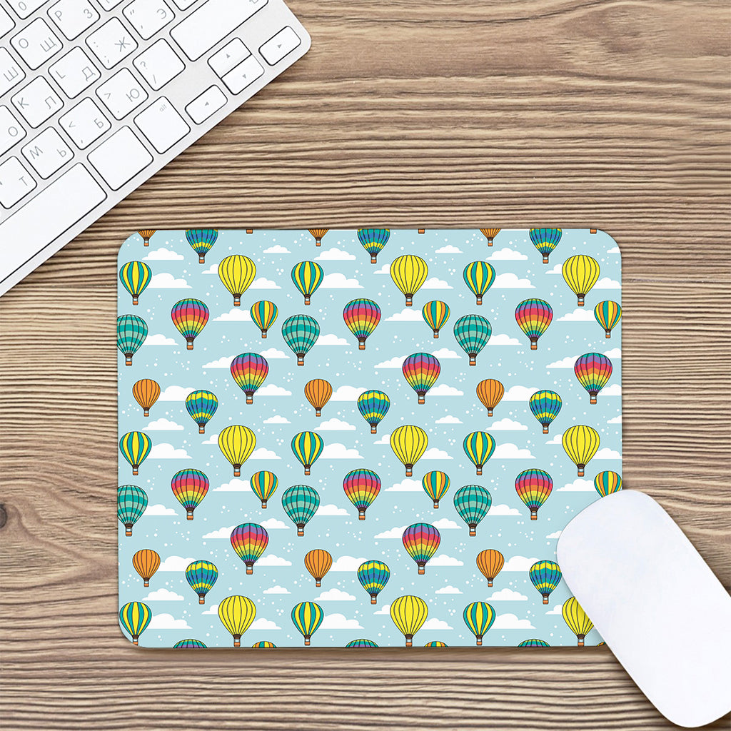 Colorful Air Balloon Pattern Print Mouse Pad