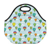 Colorful Air Balloon Pattern Print Neoprene Lunch Bag