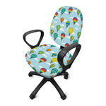 Colorful Air Balloon Pattern Print Office Chair Cover