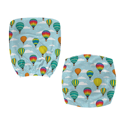Colorful Air Balloon Pattern Print Office Chair Cover