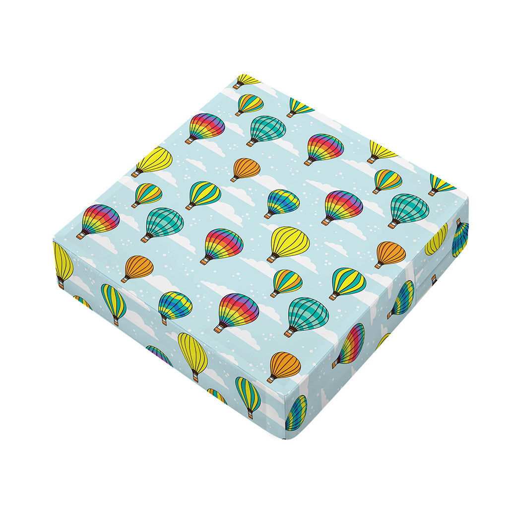 Colorful Air Balloon Pattern Print Outdoor Seat Cushion Cover