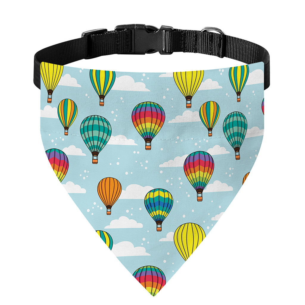 Colorful Air Balloon Pattern Print Over The Collar Dog Bandana