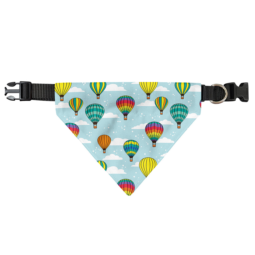 Colorful Air Balloon Pattern Print Over The Collar Dog Bandana