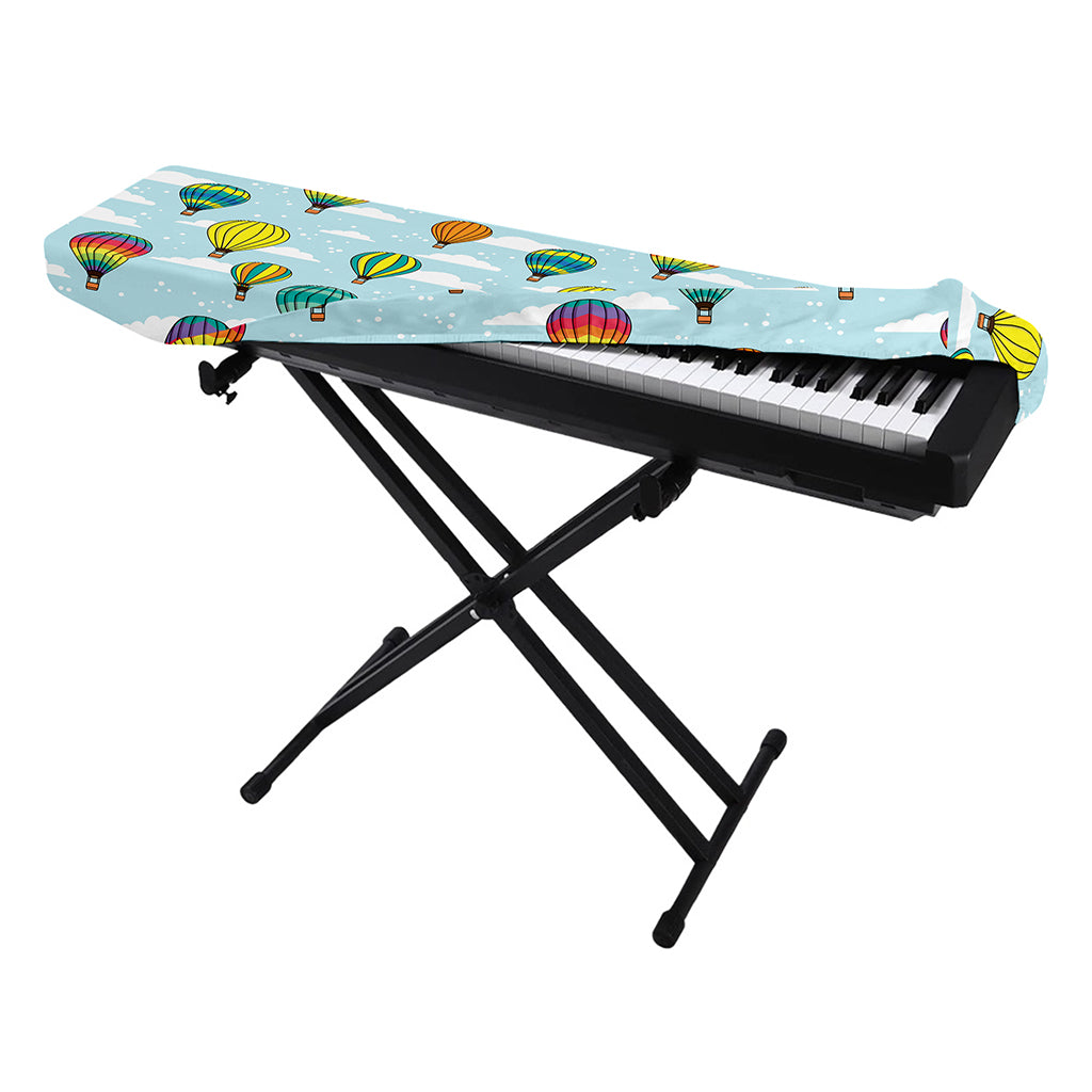 Colorful Air Balloon Pattern Print Piano Keyboard Cover