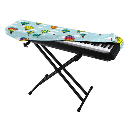 Colorful Air Balloon Pattern Print Piano Keyboard Cover
