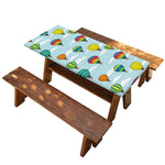 Colorful Air Balloon Pattern Print Picnic Table Cover