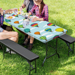 Colorful Air Balloon Pattern Print Picnic Table Cover