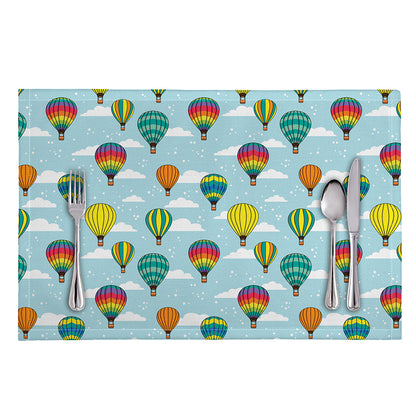 Colorful Air Balloon Pattern Print Placemat