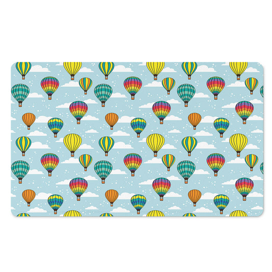 Colorful Air Balloon Pattern Print Polyester Doormat