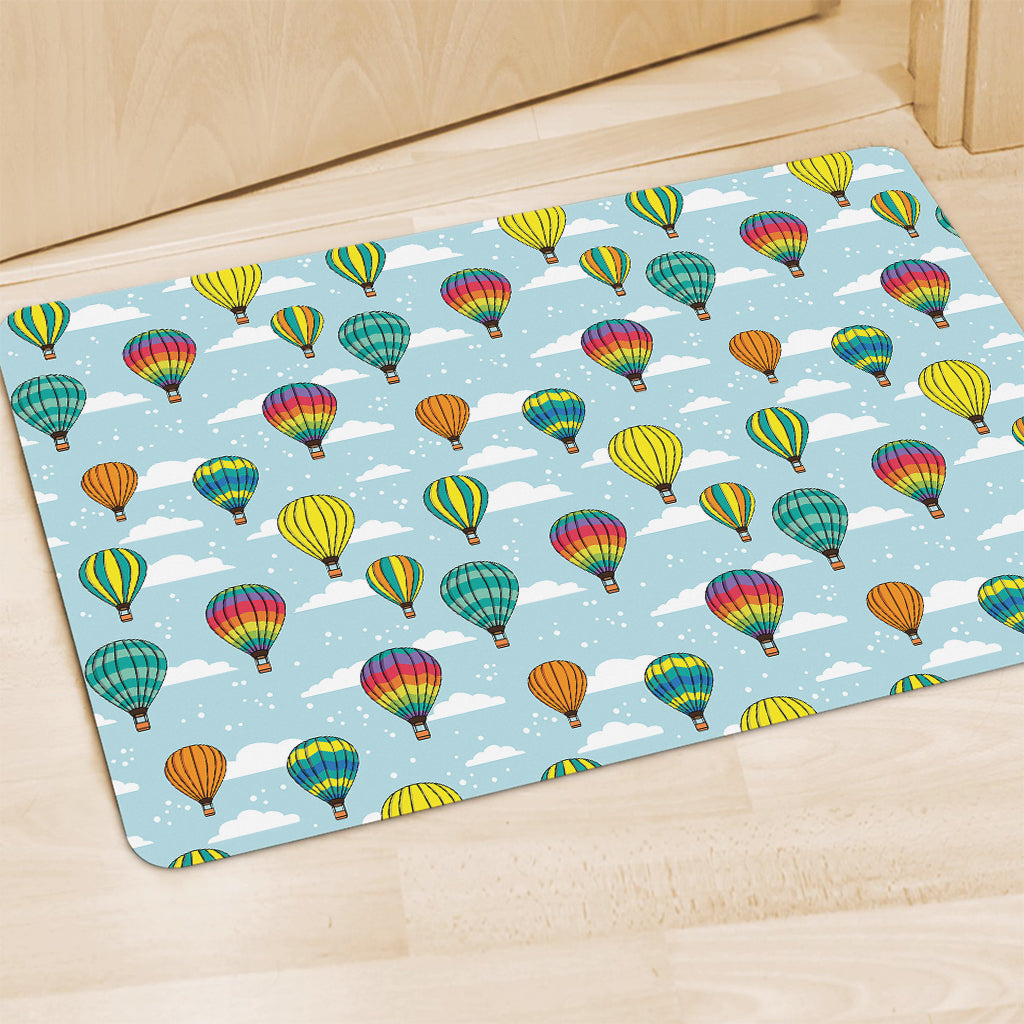 Colorful Air Balloon Pattern Print Polyester Doormat