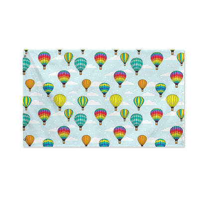 Colorful Air Balloon Pattern Print Polyester Flag