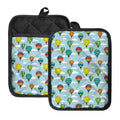 Colorful Air Balloon Pattern Print Pot Holders With Pocket