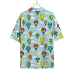 Colorful Air Balloon Pattern Print Rayon Hawaiian Shirt