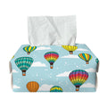 Colorful Air Balloon Pattern Print Rectangle Tissue Box Cover