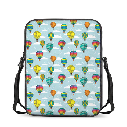 Colorful Air Balloon Pattern Print Rectangular Crossbody Bag